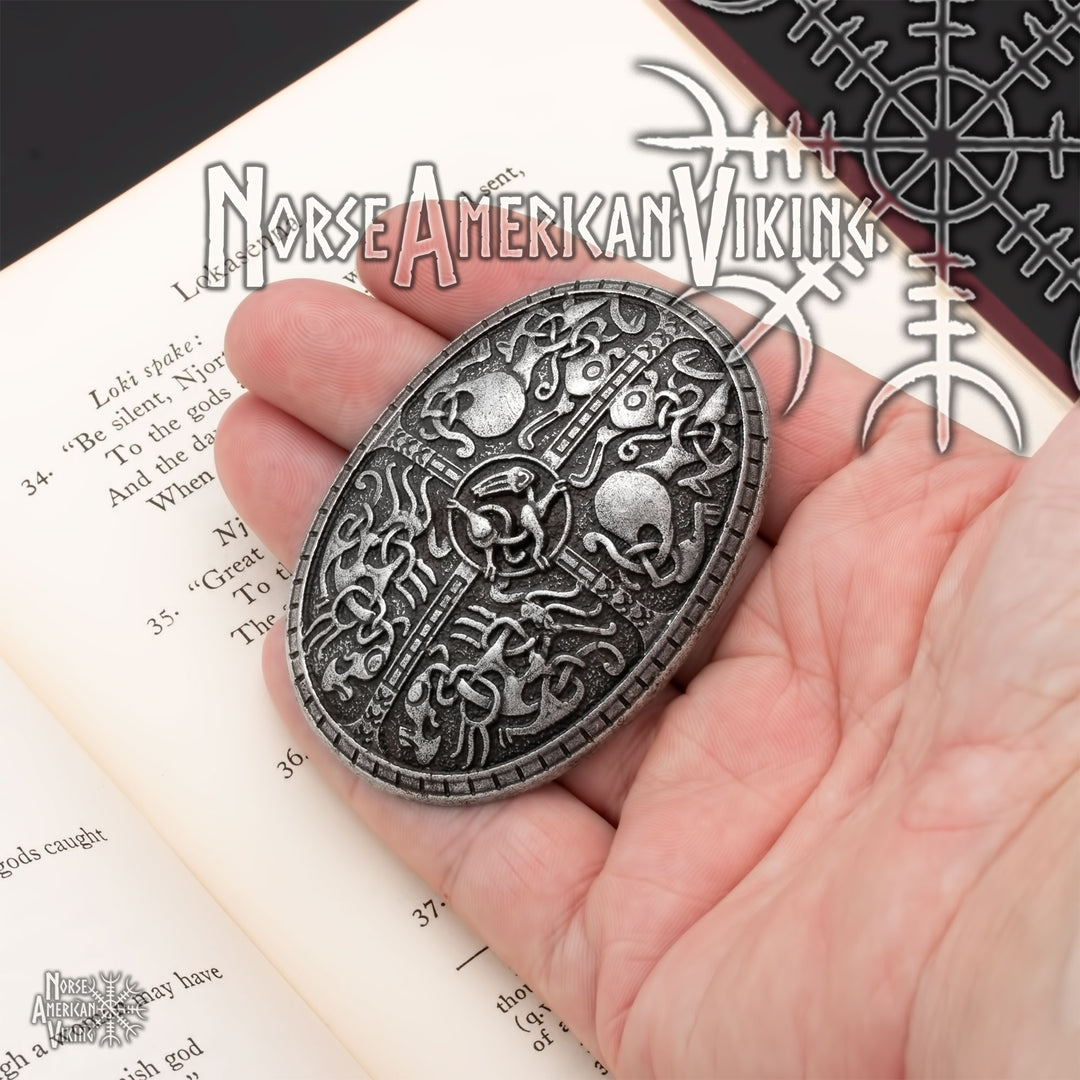 Viking Broa Oval Tortoise Brooch