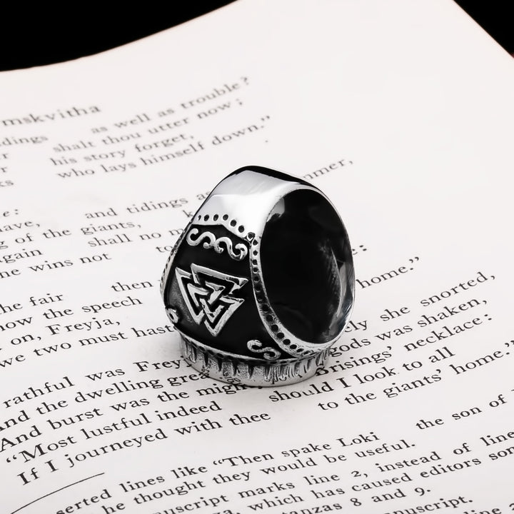 Viking Valknut Ring 316L Stainless Steel Size 7