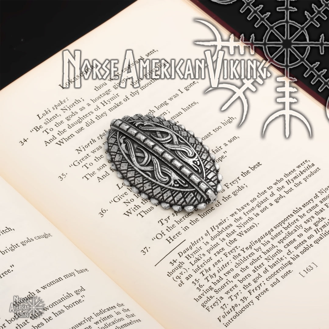 Raven Viking Brooch Zinc Alloy