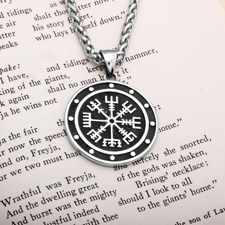 Vegvisir Viking Pendant Necklace 316L Stainless Steel