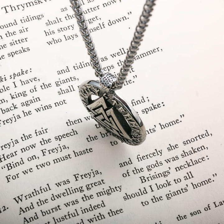 Valknut Viking Pendant Necklace 316L Stainless Steel