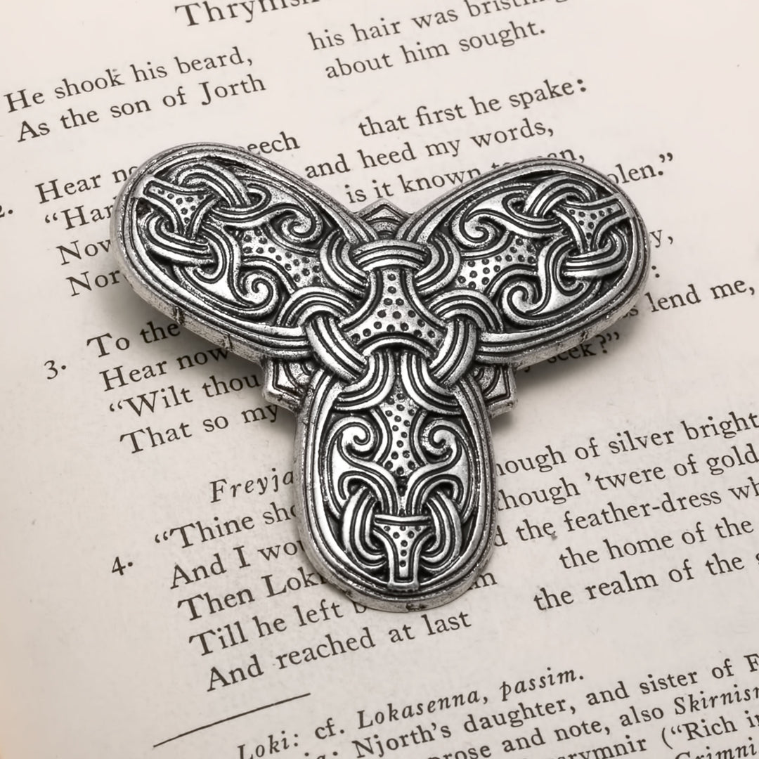 Viking Broa Style Tri-Point Brooch