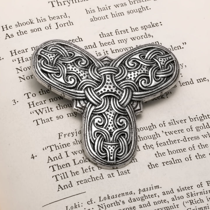 Viking Broa Style Tri-Point Brooch
