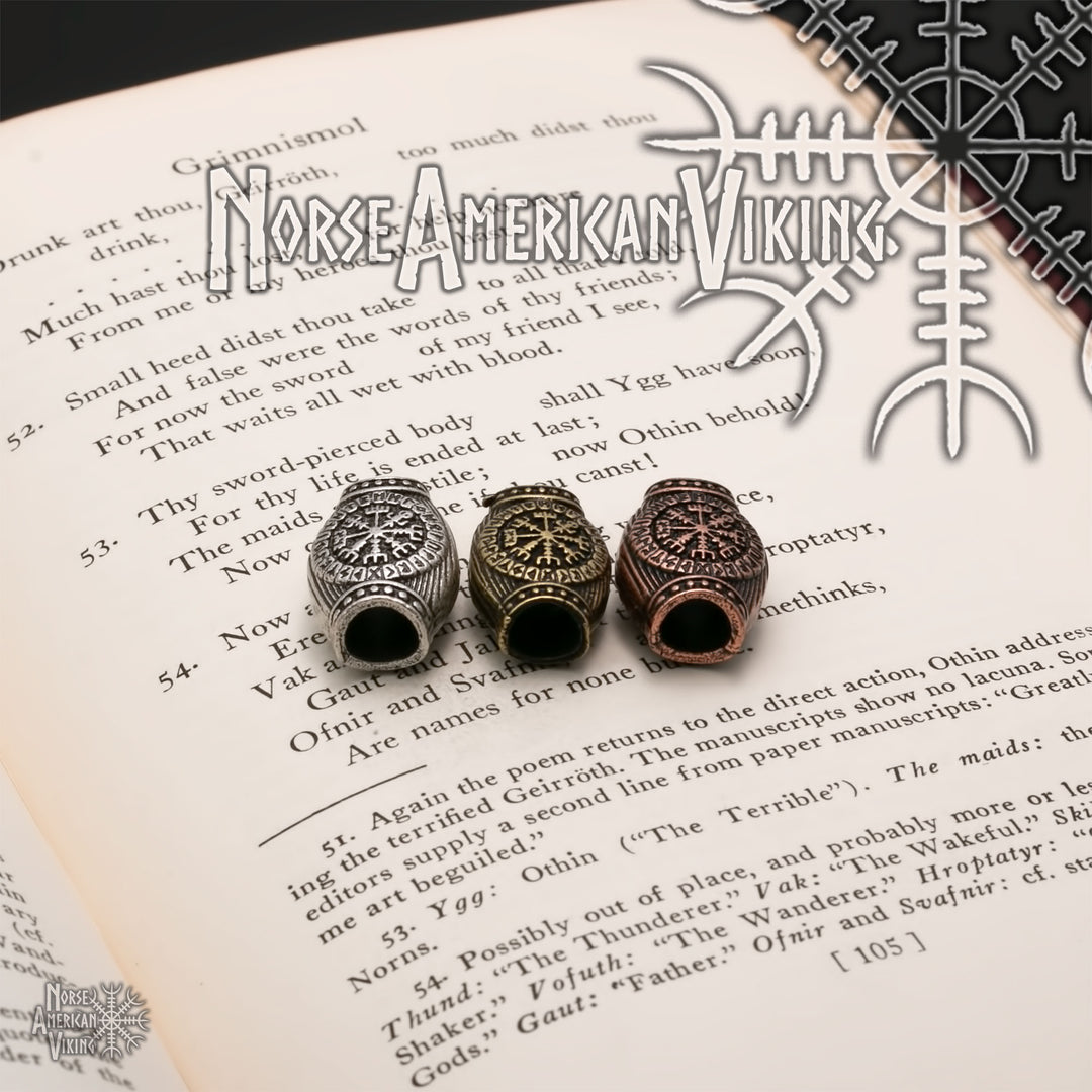 Viking Circles Beard Hair Jewelry Bead