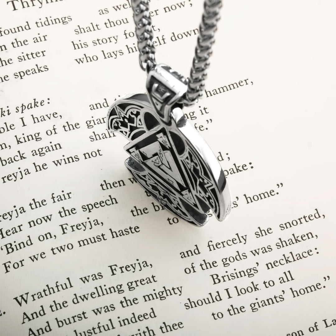 Valknut Viking Pendant Necklace 316L Stainless Steel
