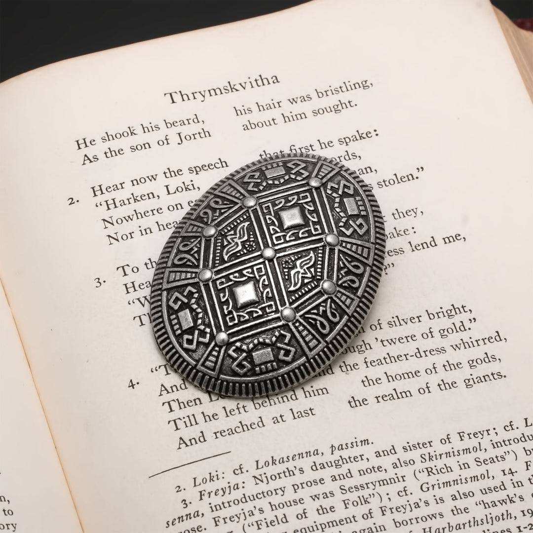 Viking Borre Oval Tortoise Fibula Brooch