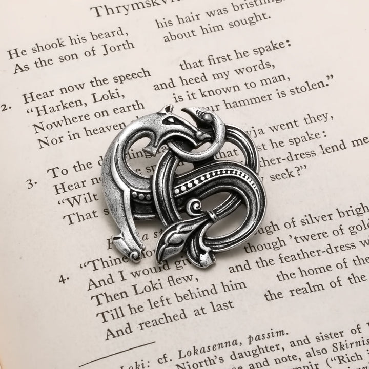 Viking Dragon Oseberg Fibula Brooch