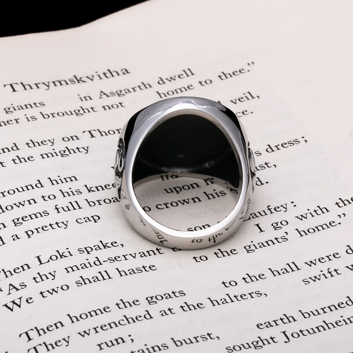 Viking Fenrir Wolf Paw Print Ring 316L Stainless Steel Size 7