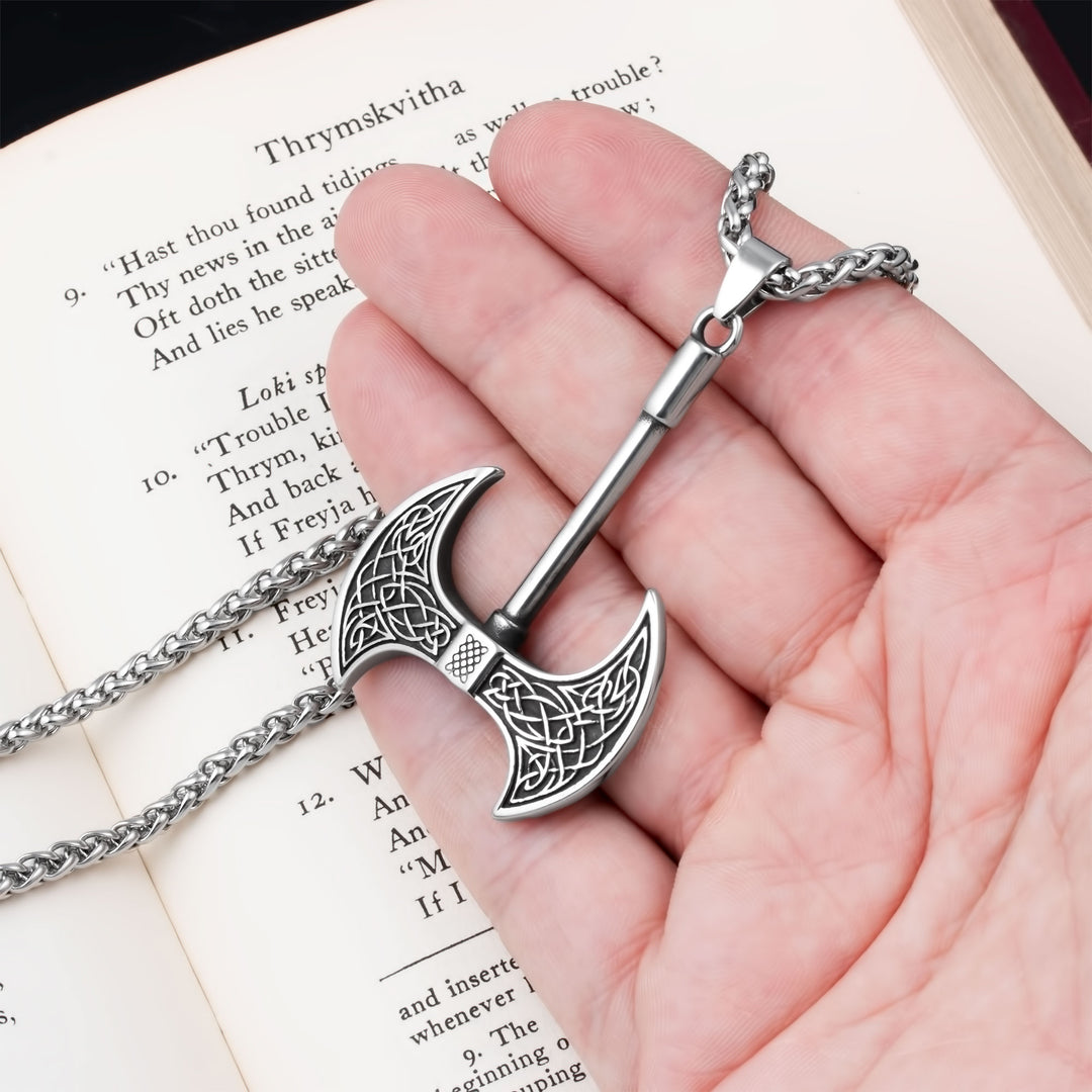 Axe Viking Pendant Necklace 316L Stainless Steel