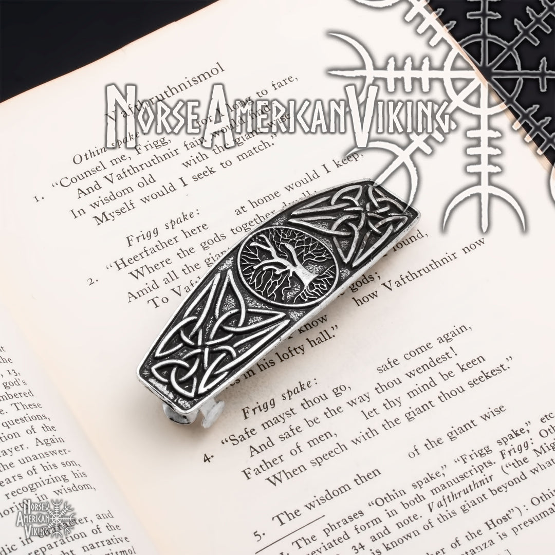 Viking Norse World Tree Yggdrasil Hair Barrette