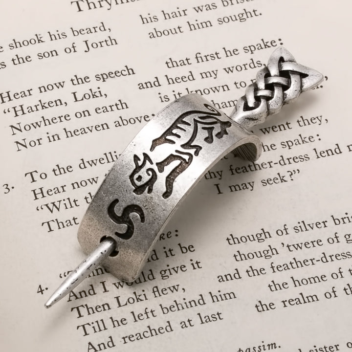 Viking Norse Hair Pin Freya's Cat