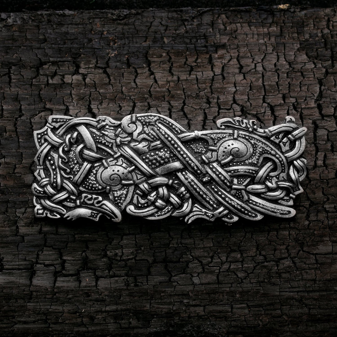 Celtic Dragon Knot Style D Hair Barrette Zinc Alloy