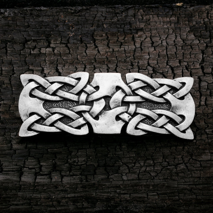 Celtic Knot Plait Style B Hair Barrette Zinc Alloy