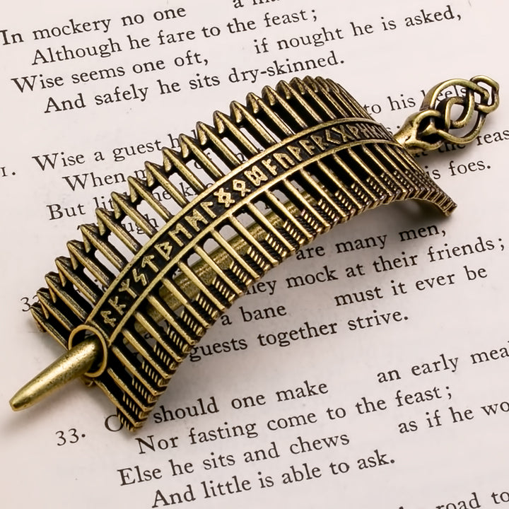 Elder Futhark Rune Viking Hair Pin Zinc Alloy