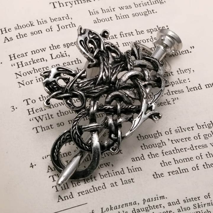 Celtic Dragon Infinity Style D Hair Pin Zinc Alloy