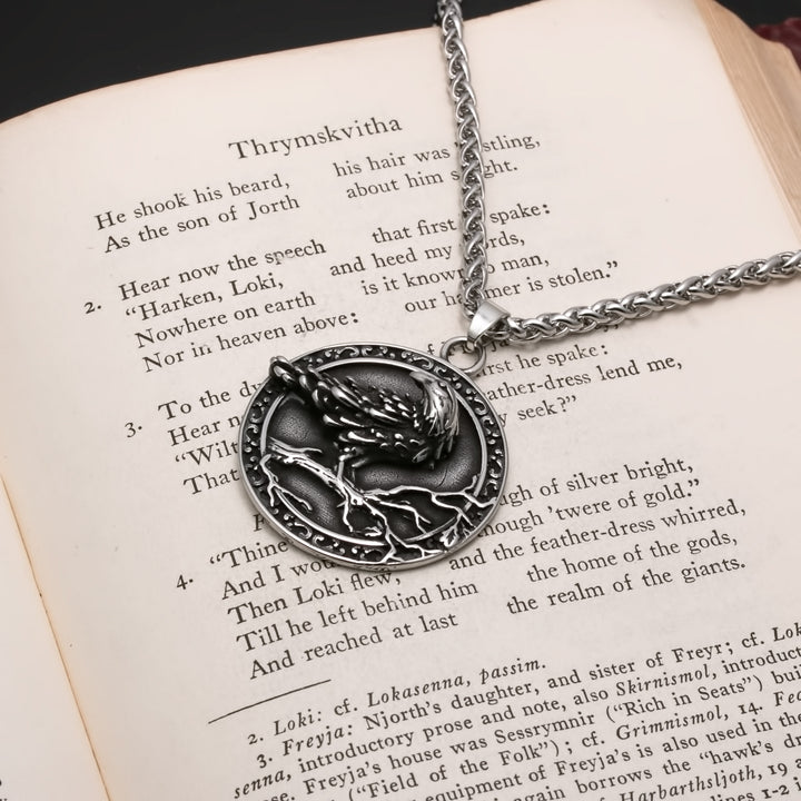 Helm of Awe Viking Pendant Necklace 316L Stainless Steel