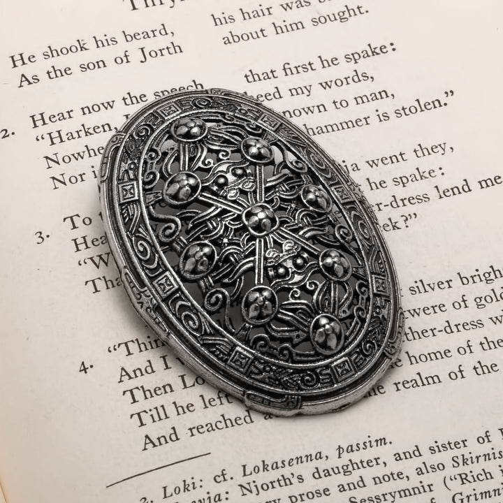 Viking Broa Oval Tortoise Fibula Brooch