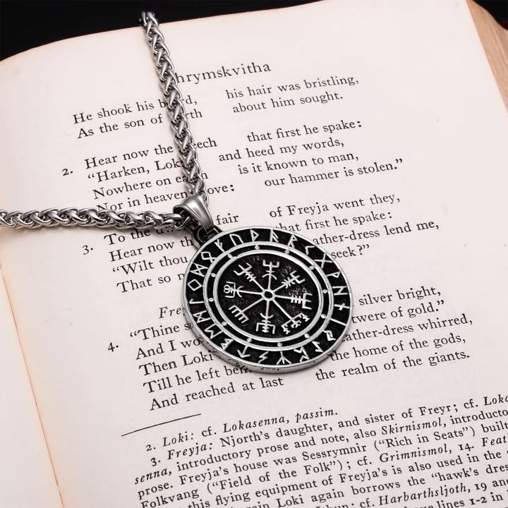 Vegvisir Viking Pendant Necklace 316L Stainless Steel