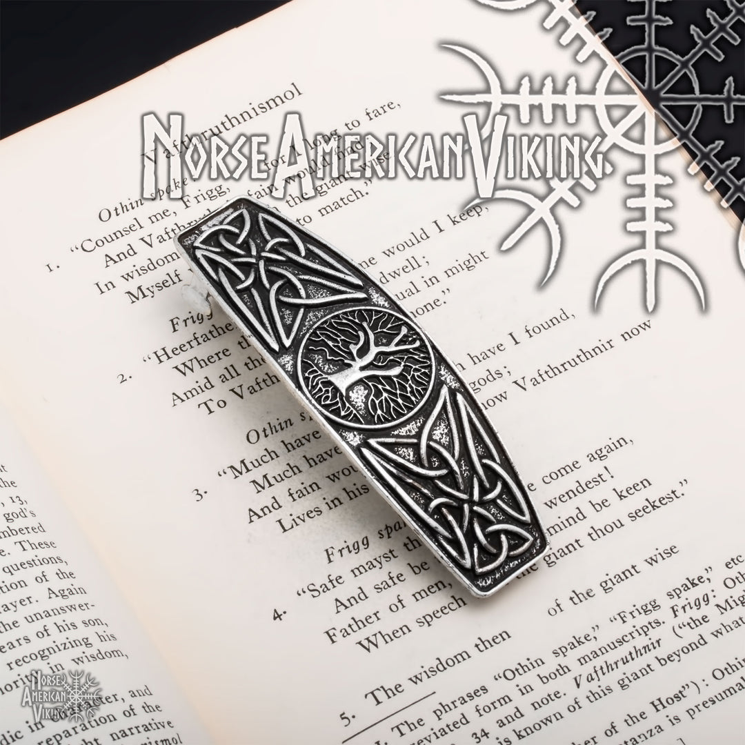 Viking Norse World Tree Yggdrasil Hair Barrette