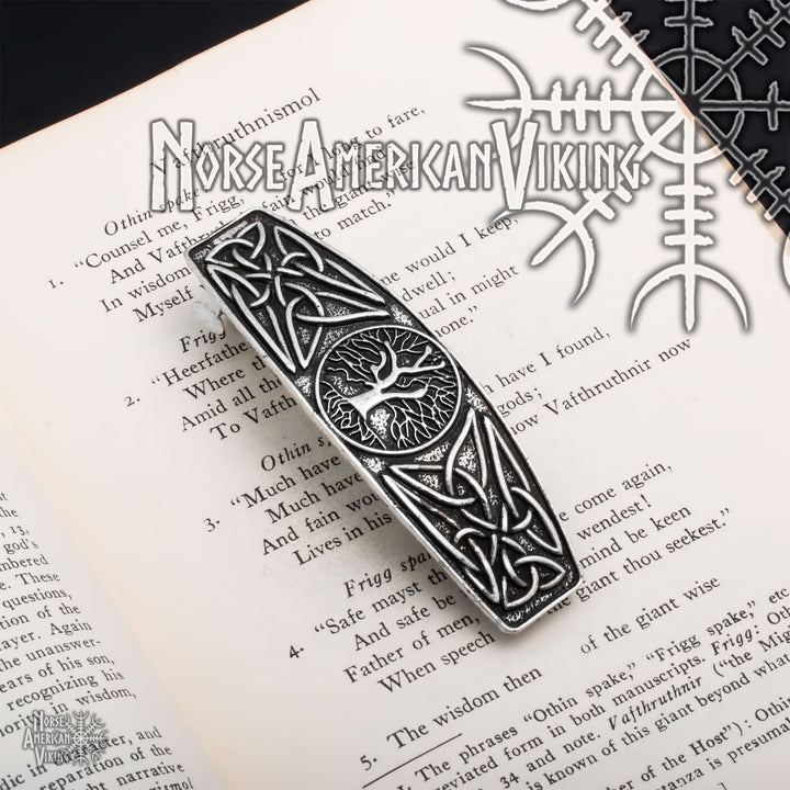 Viking Norse World Tree Yggdrasil Hair Barrette