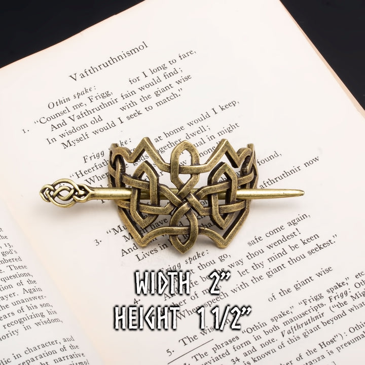 Viking Norse Celtic Knot Hair Pin Gold