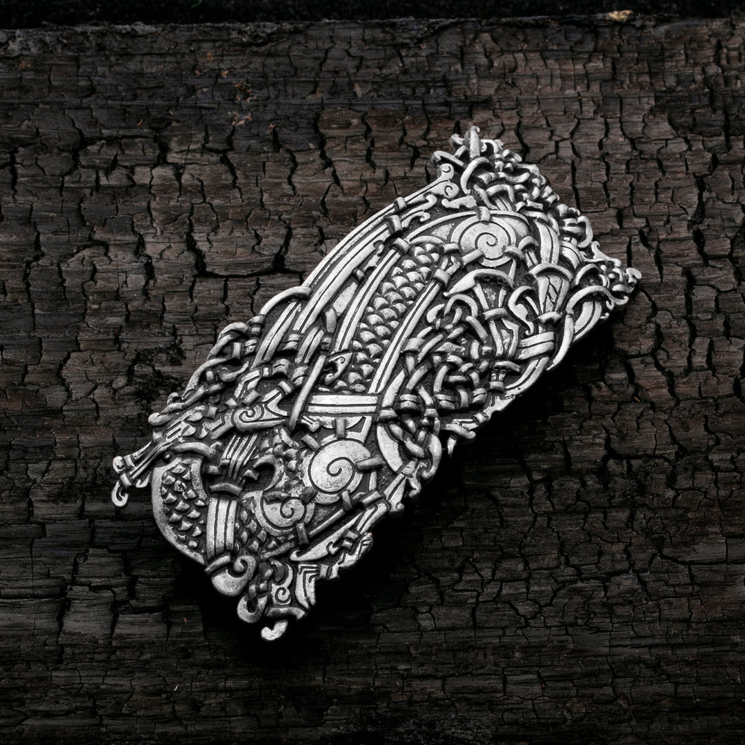 Celtic Dragon Knot Style E Hair Barrette Zinc Alloy - view 2