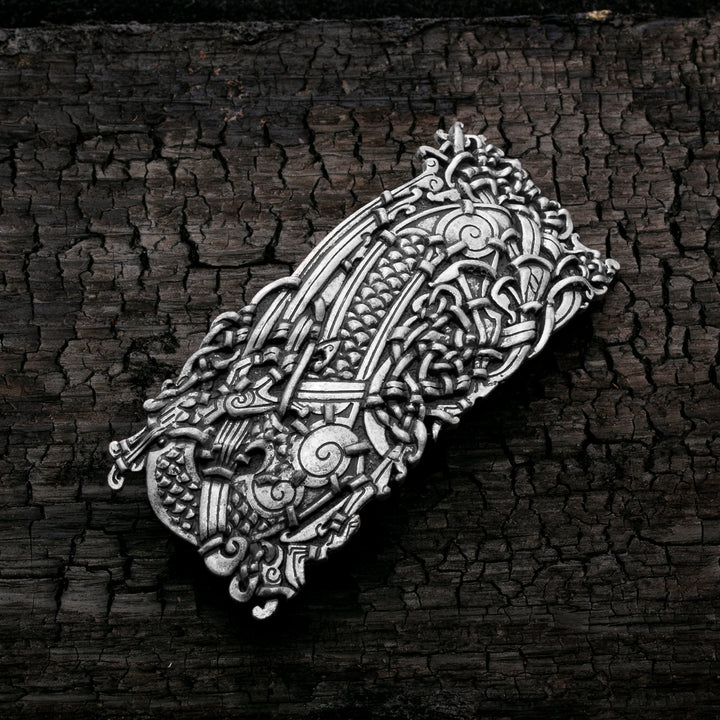 Celtic Dragon Knot Style E Hair Barrette Zinc Alloy - view 2