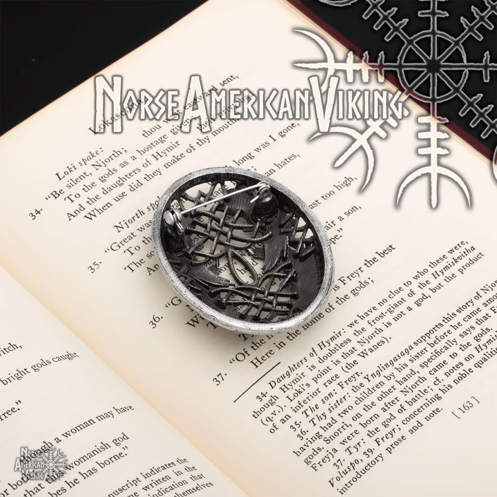 Raven Viking Brooch Zinc Alloy