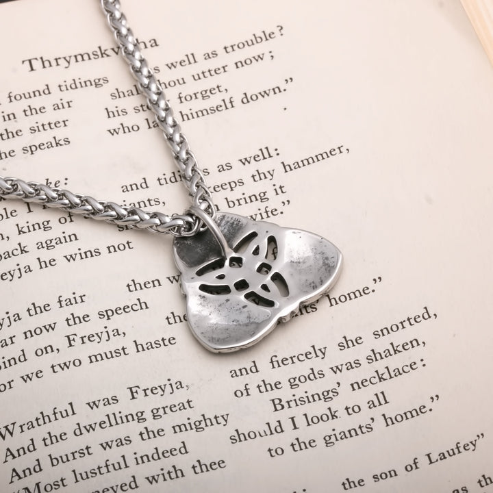 Celtic Trinity Knot Rune Open Viking Pendant Necklace 316L Stainless Steel - view 5