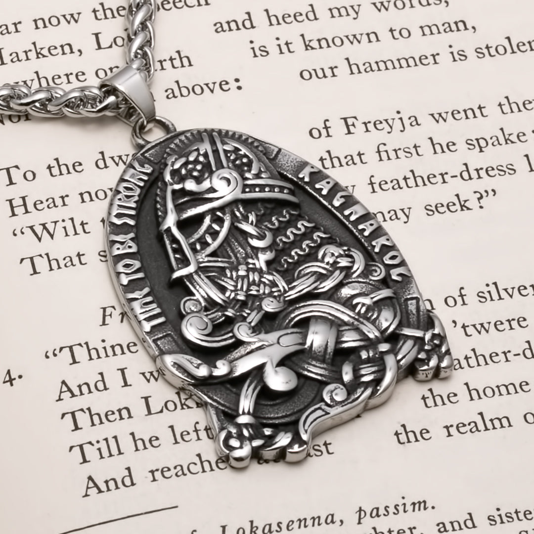 Odin Viking Pendant Necklace 316L Stainless Steel