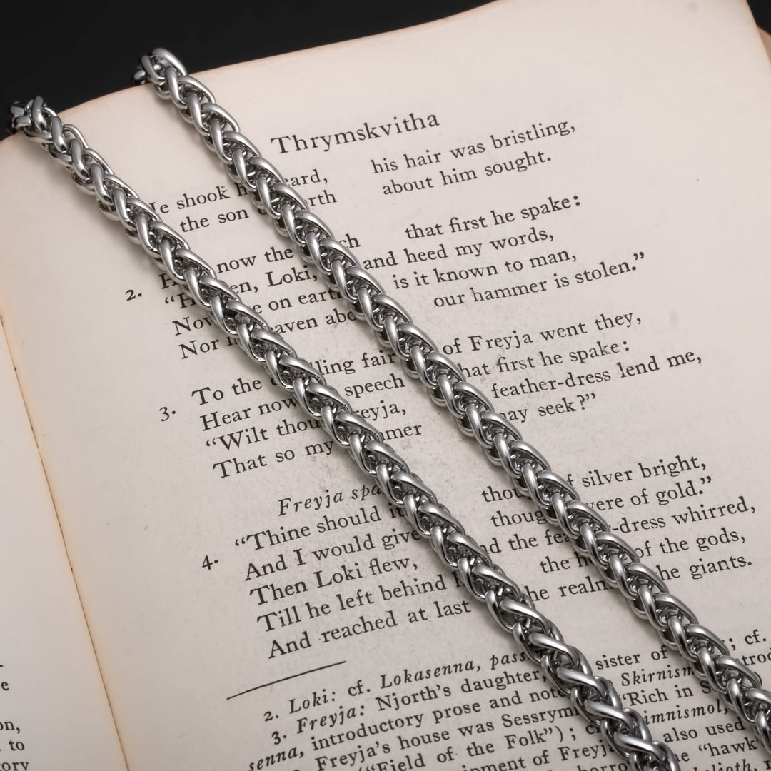 6mm Wheat Stainless Steel Chain (18)