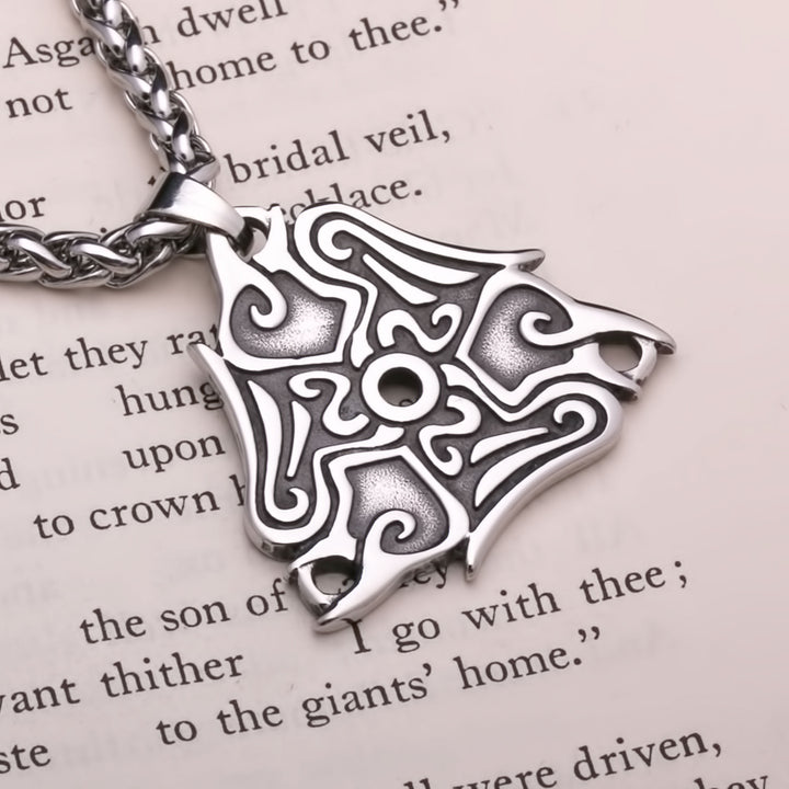 Raven Viking Pendant Necklace 316L Stainless Steel