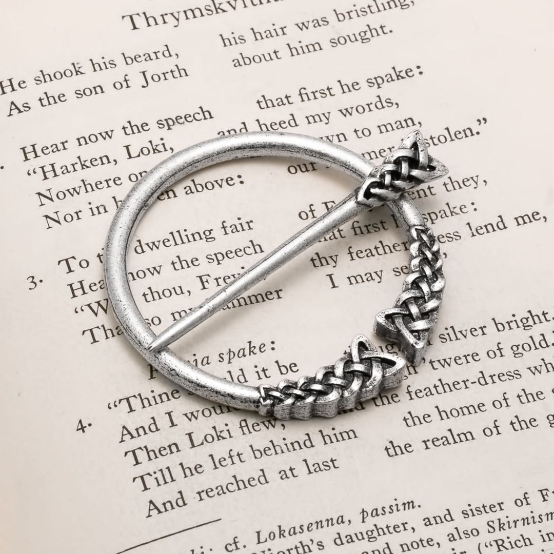 Viking Dragon Plait Borre Fibula Brooch