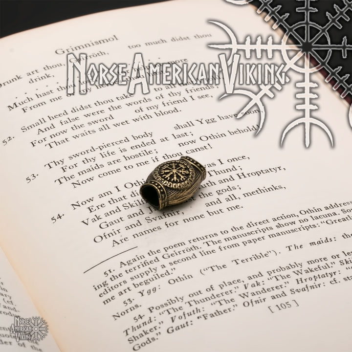 Viking Circles Beard Hair Jewelry Bead