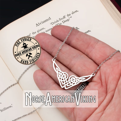 Viking Celtic Guinevere Knot 316L Stainless Steel Pendant Necklace