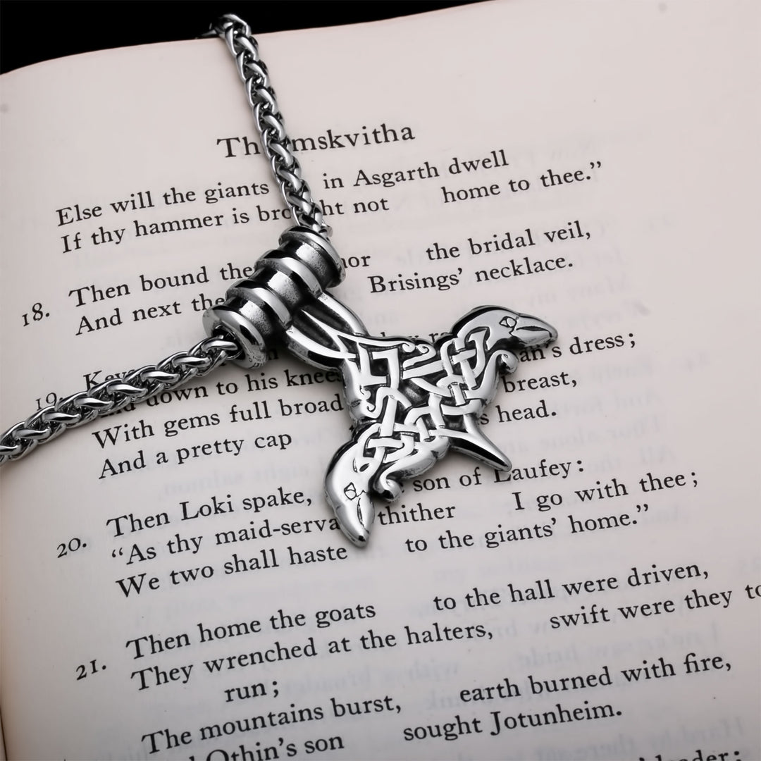 Mjolnir Viking Pendant Necklace 316L Stainless Steel
