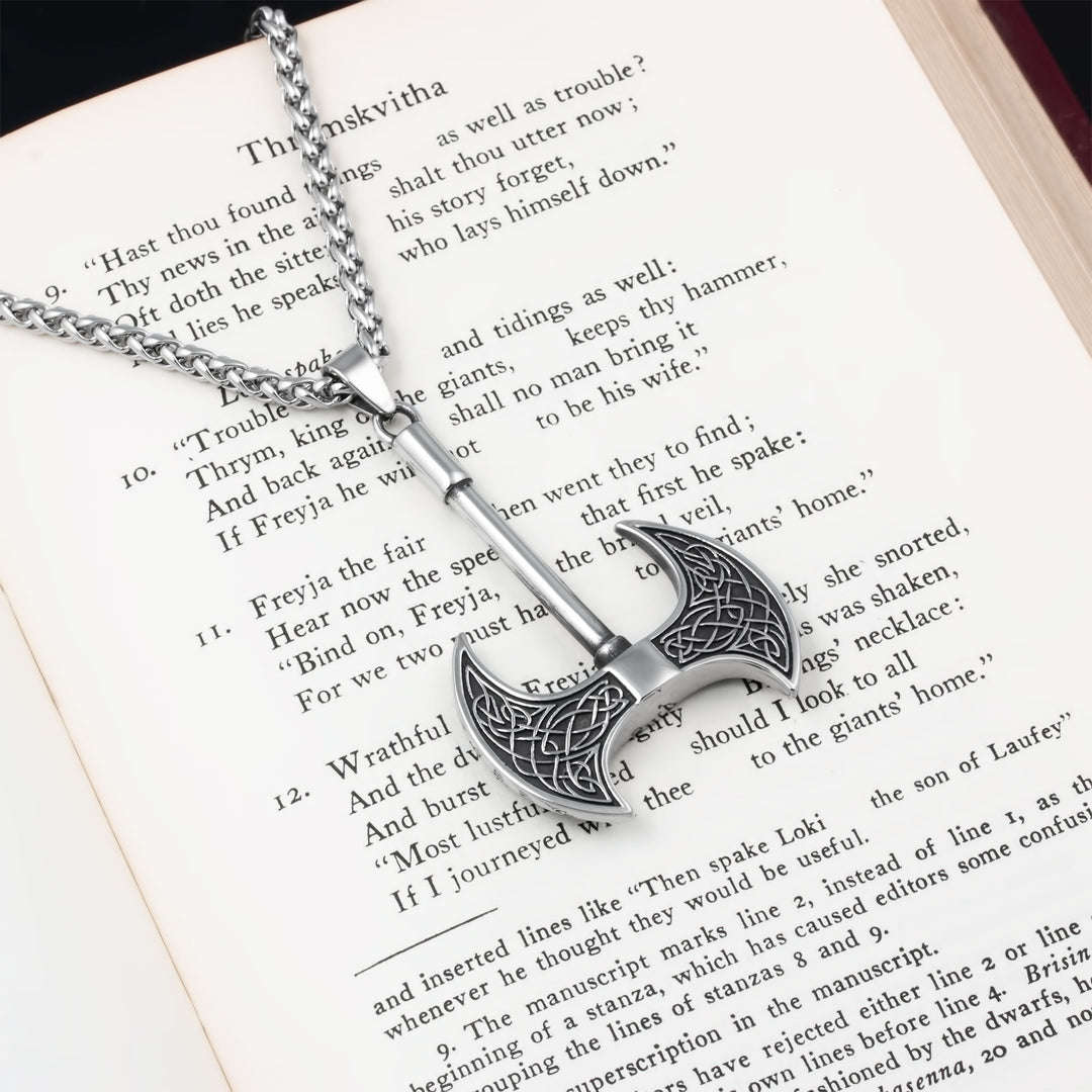 Axe Viking Pendant Necklace 316L Stainless Steel