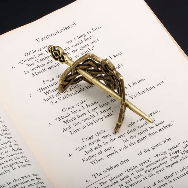 Viking Norse Celtic Knot Hair Pin Gold