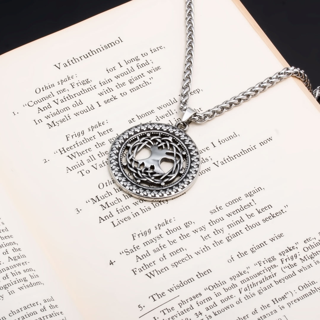 Yggdrasil Viking Pendant Necklace 316L Stainless Steel