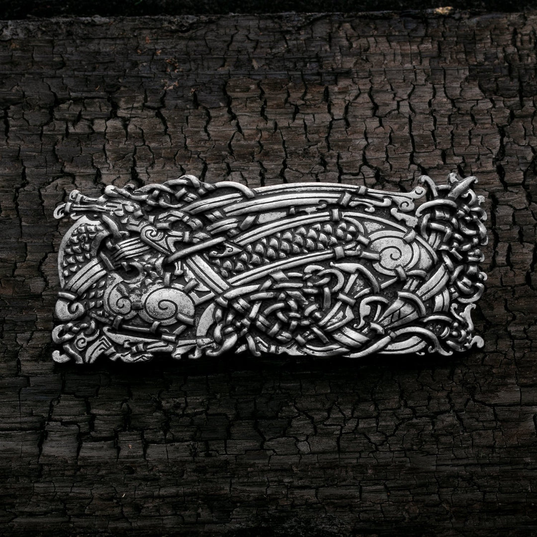 Celtic Dragon Knot Style E Hair Barrette Zinc Alloy