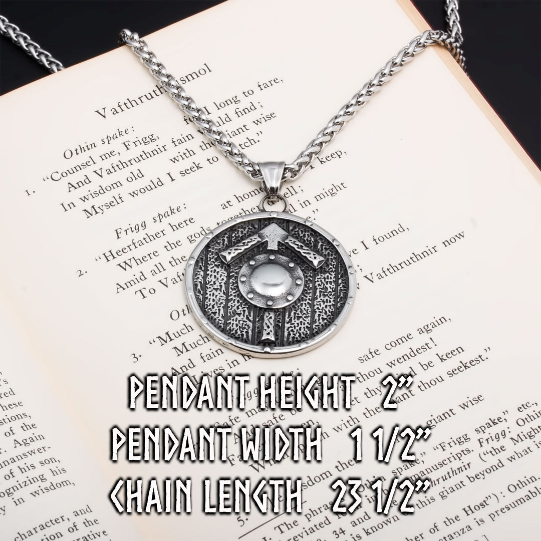 Helm of Awe Viking Pendant Necklace 316L Stainless Steel