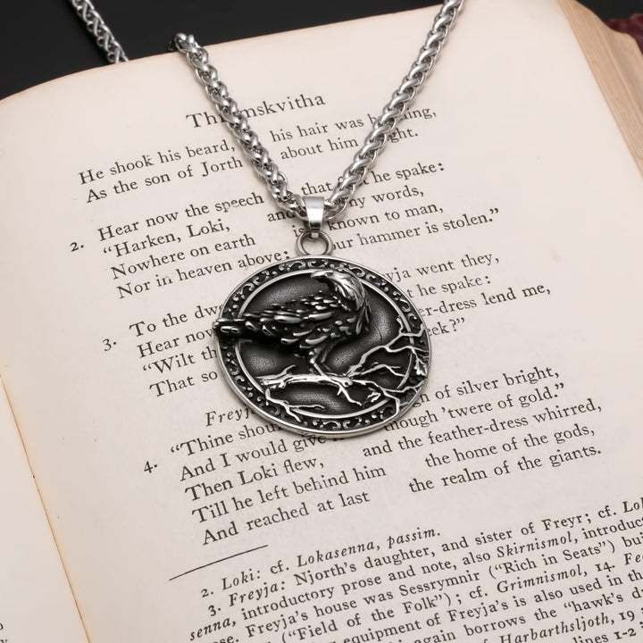 Helm of Awe Viking Pendant Necklace 316L Stainless Steel
