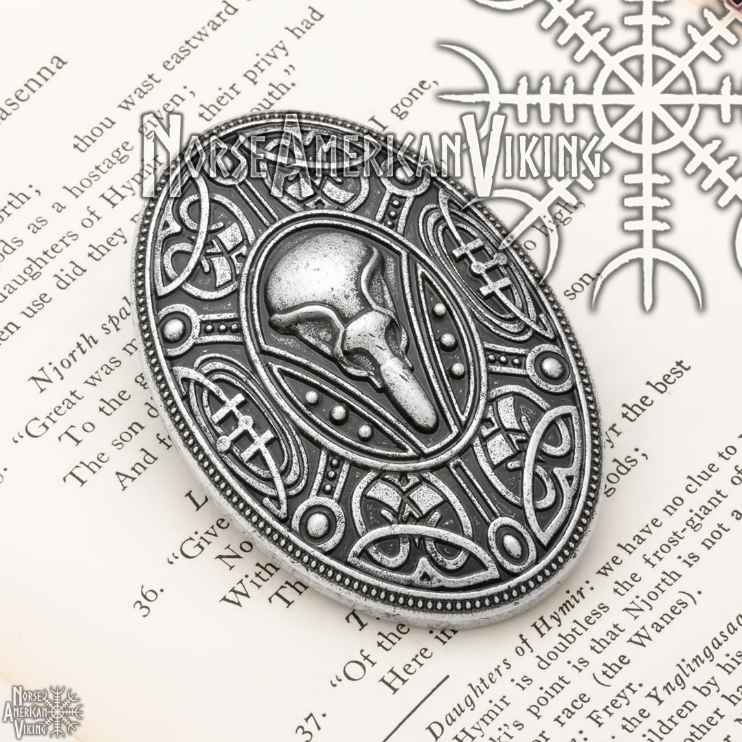 Raven Viking Brooch Zinc Alloy