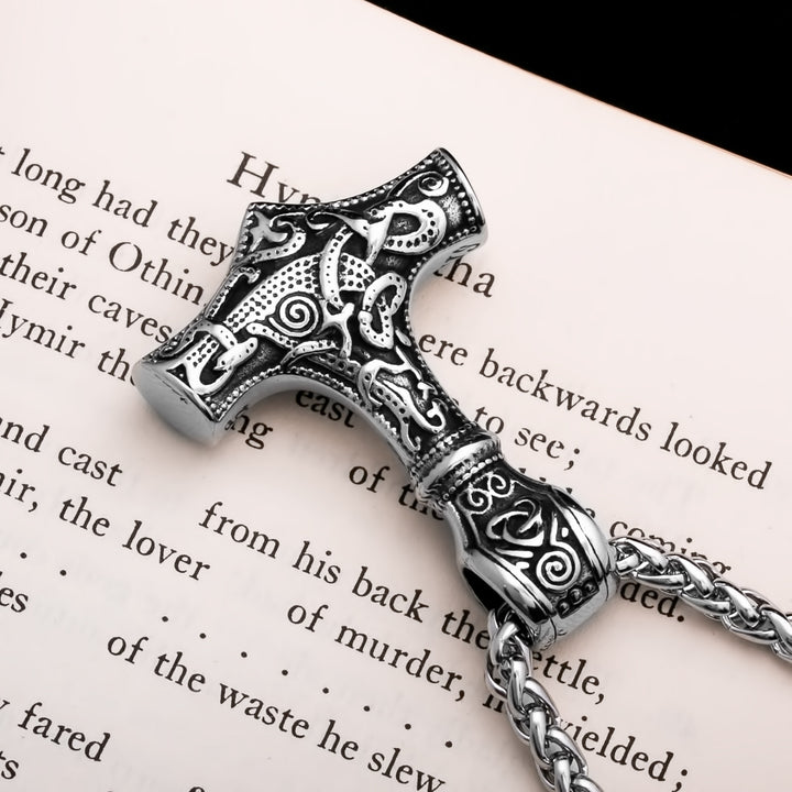 Mjolnir Original Viking Pendant Necklace 316L Stainless Steel - view 4