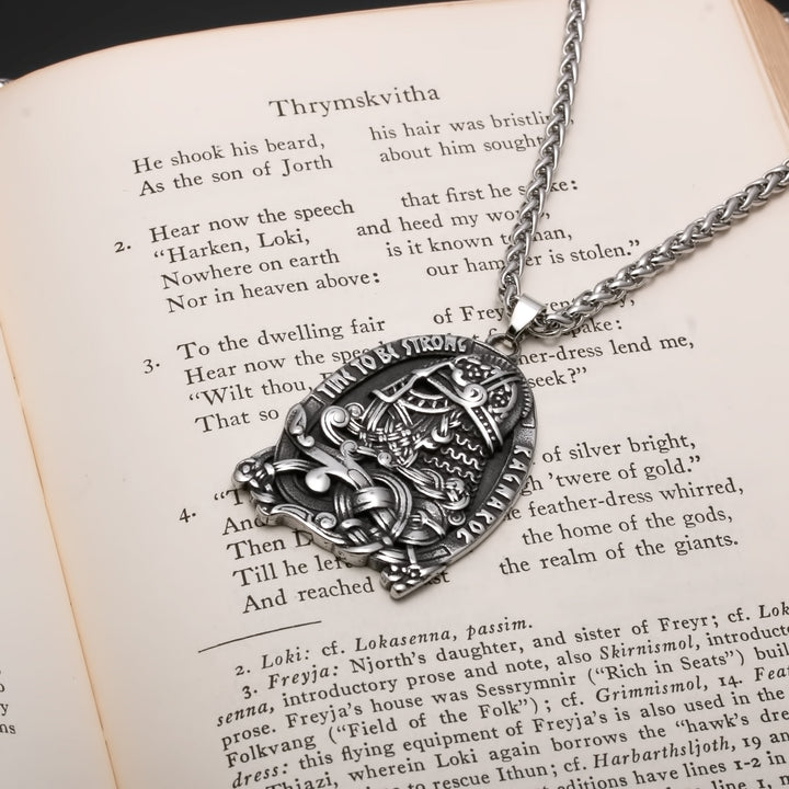 Odin Viking Pendant Necklace 316L Stainless Steel