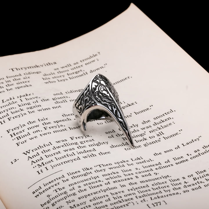 Viking Claw Beak Fang Ring Norse American