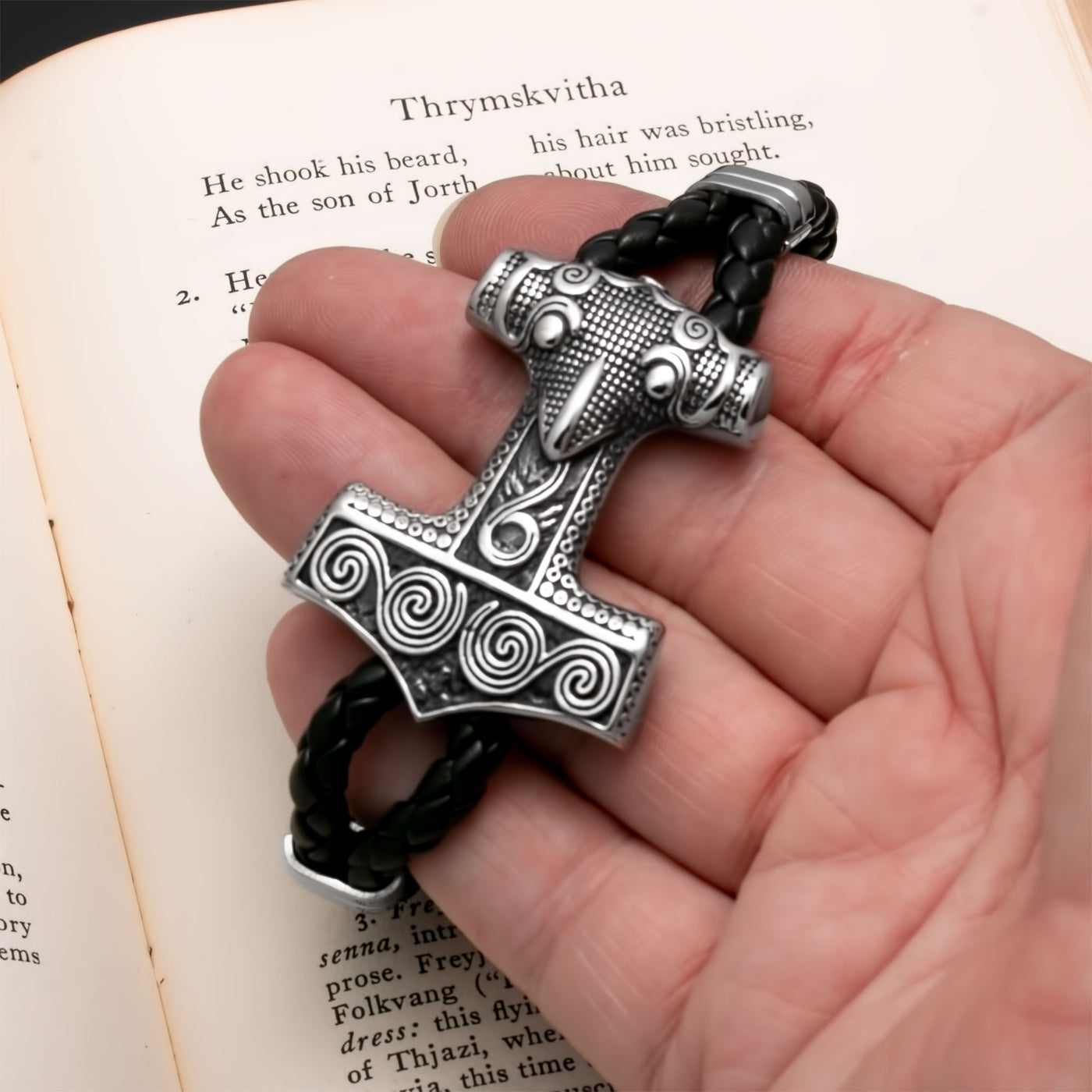 Viking Mjolnir Thor's Hammer Bracelet Norse American