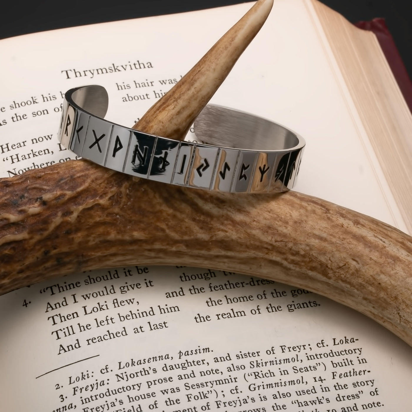 Viking Elder Futhark Rune Cuff Bracelet Norse American