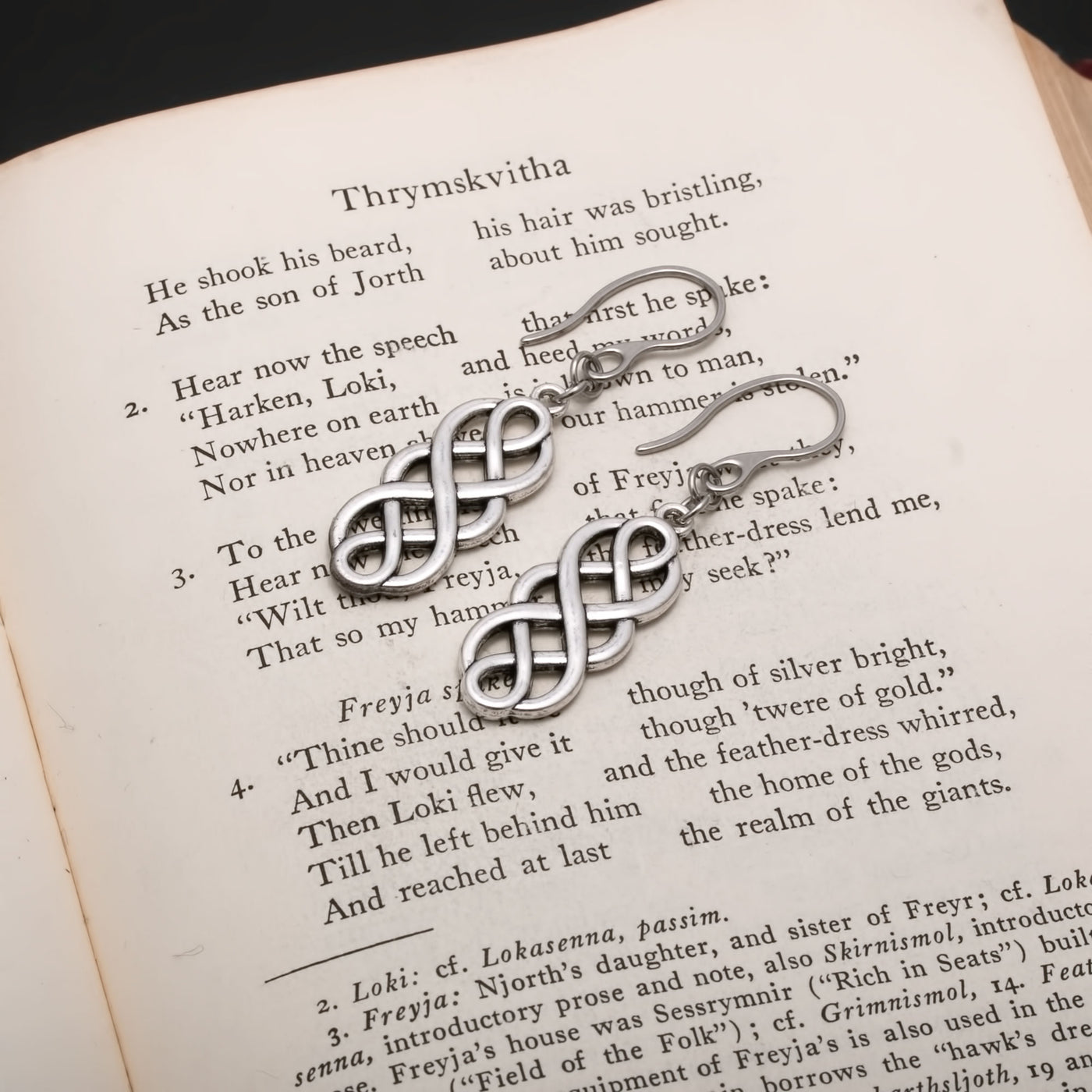 Viking Double Infinity Knot Earrings Norse American