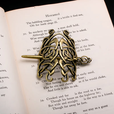 Viking Norse Celtic Hair Pin Norse Knot Silver